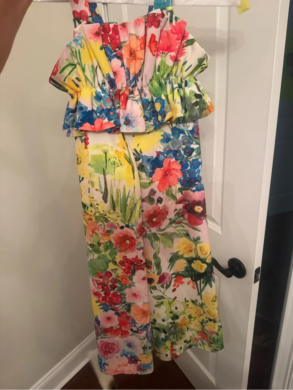 Floral Ruffle Jumpsuit in Multicolor